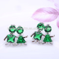 2018 wholesale zircon fashion earring love couple earrings